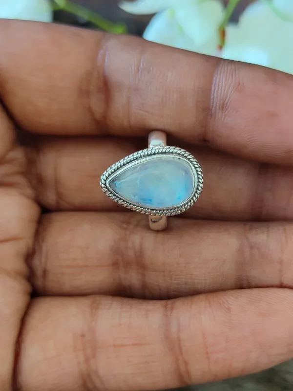 Silver_&_White_With_Blue_Sterling_Silver_925_Premium_&_Elegant_Boho_Ring_For_Girls_&_Women