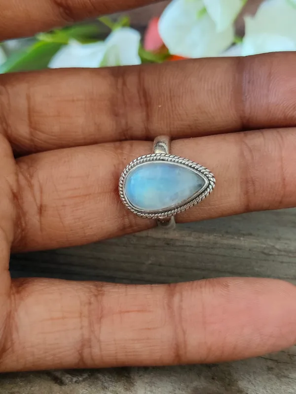 Silver_&_White_With_Blue_Sterling_Silver_925_Premium_&_Elegant_Boho_Ring_For_Girls_&_Women
