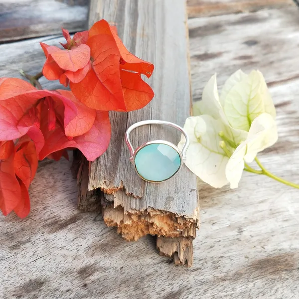 Silver_&_Aqua_Blue_Sterling_Silver_925_Premium_&_Elegant_Handmade_Ring_For_Girls_&_Women