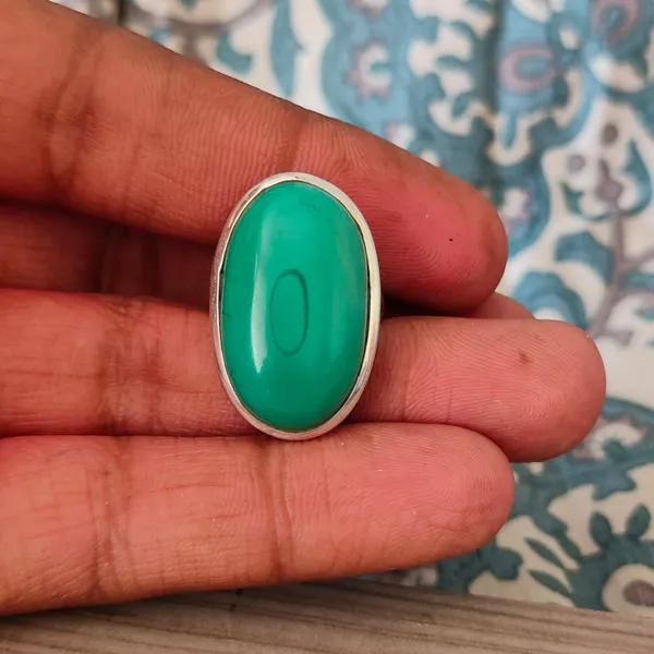 Silver_&_Green_Sterling_Silver_925_Premium_&_Elegant_Boho_Ring_For_Girls_&_Women