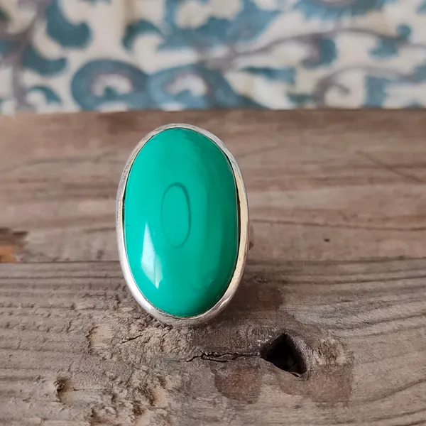 Silver_&_Green_Sterling_Silver_925_Premium_&_Elegant_Boho_Ring_For_Girls_&_Women