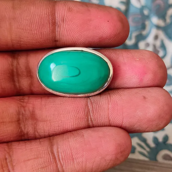 Silver_&_Green_Sterling_Silver_925_Premium_&_Elegant_Boho_Ring_For_Girls_&_Women