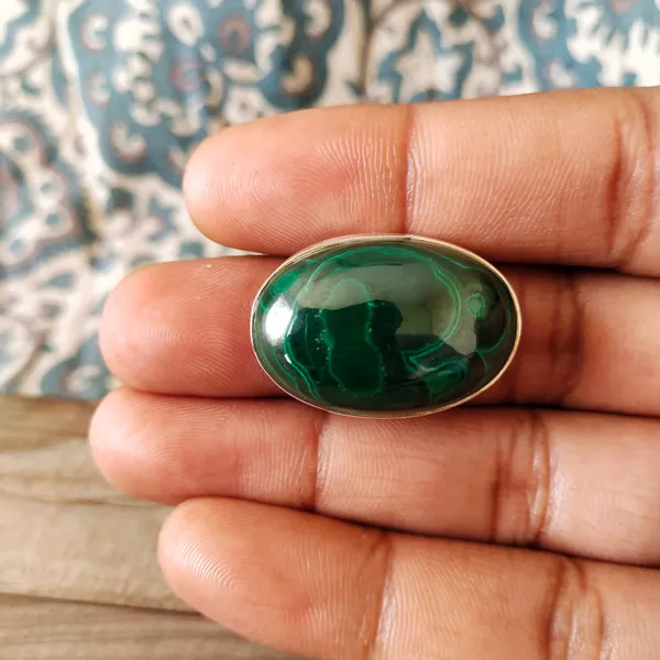 Silver_&_Green_Sterling_Silver_925_Premium_&_Elegant_Boho_Ring_For_Girls_&_Women