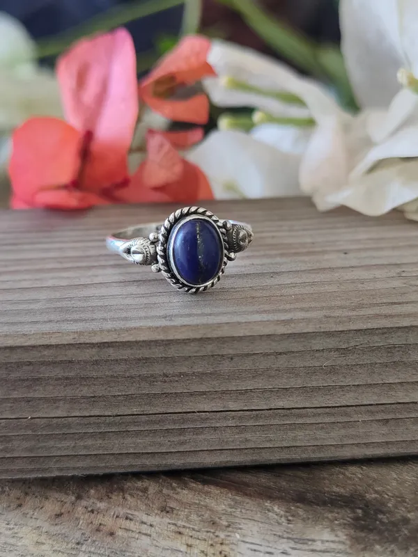 Silver_&_Blue_Sterling_Silver_925_Premium_&_Elegant_Boho_Ring_For_Girls_&_Women