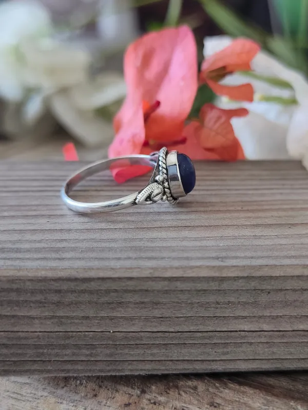 Silver_&_Blue_Sterling_Silver_925_Premium_&_Elegant_Boho_Ring_For_Girls_&_Women