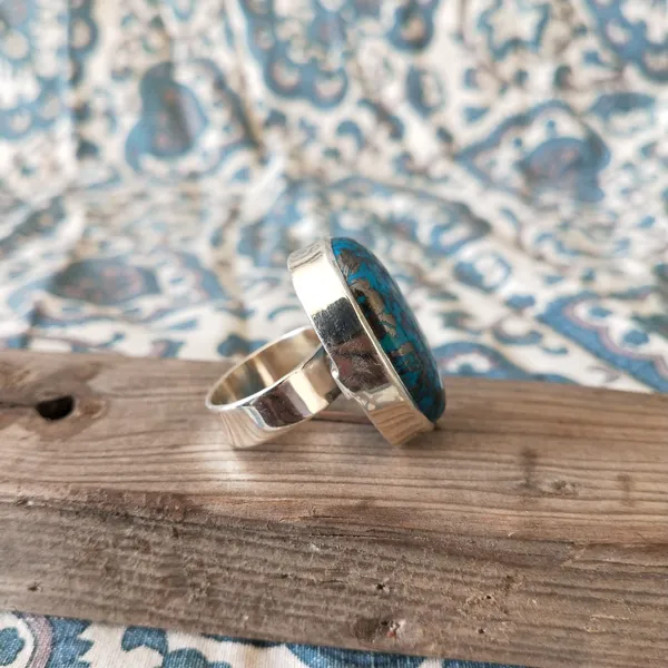 Silver_&_Green_Sterling_Silver_925_Premium_&_Elegant_Boho_Ring_For_Girls_&_Women
