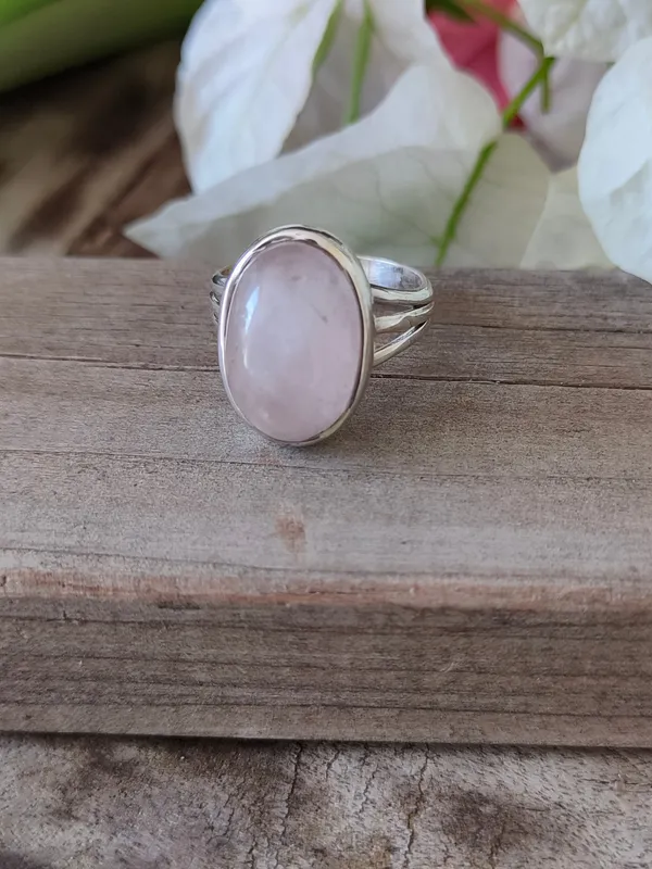 Silver_&_Pink_Sterling_Silver_925_Premium_&_Elegant_Boho_Ring_For_Girls_&_Women