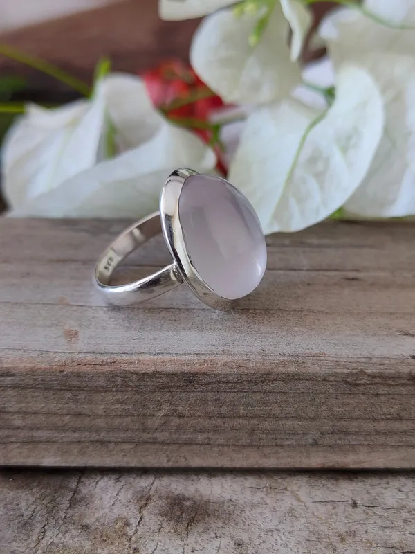 Silver_&_Pink_Sterling_Silver_925_Premium_&_Elegant_Boho_Ring_For_Girls_&_Women