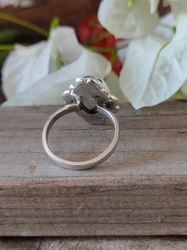 Silver_&_White_With_Blue_Sterling_Silver_925_Premium_&_Elegant_Boho_Ring_For_Girls_&_Women