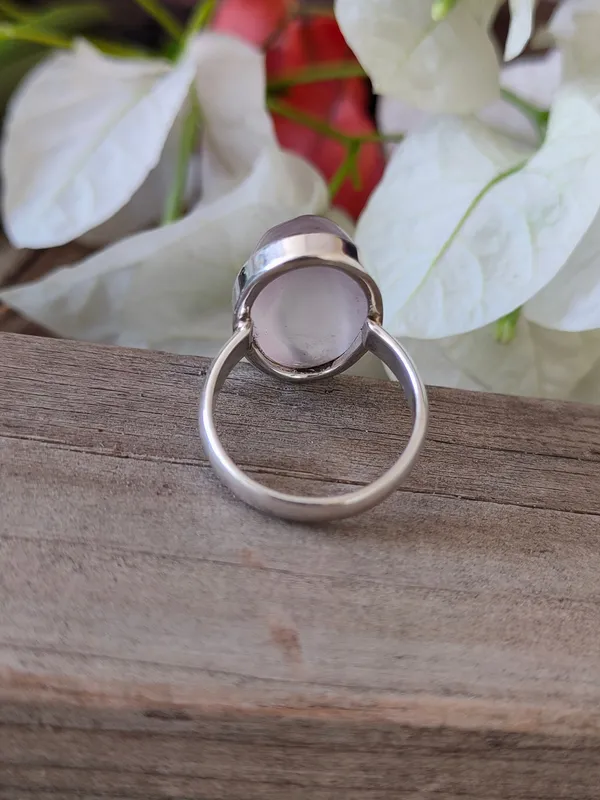 Silver_&_Pink_Sterling_Silver_925_Premium_&_Elegant_Boho_Ring_For_Girls_&_Women