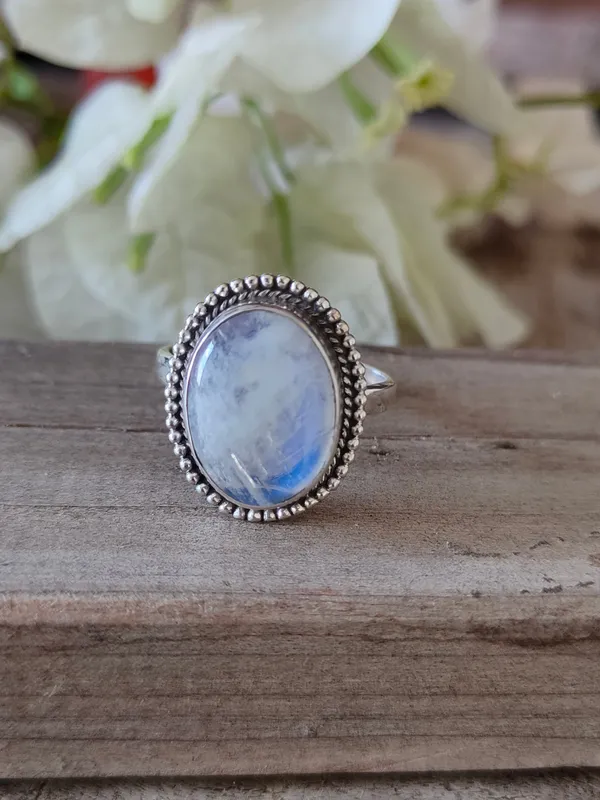 Silver_&_White_With_Blue_Sterling_Silver_925_Premium_&_Elegant_Boho_Ring_For_Girls_&_Women