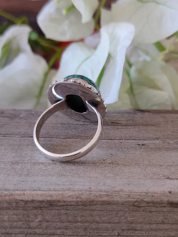 Silver_&_Green_Sterling_Silver_925_Premium_&_Elegant_Boho_Ring_For_Girls_&_Women