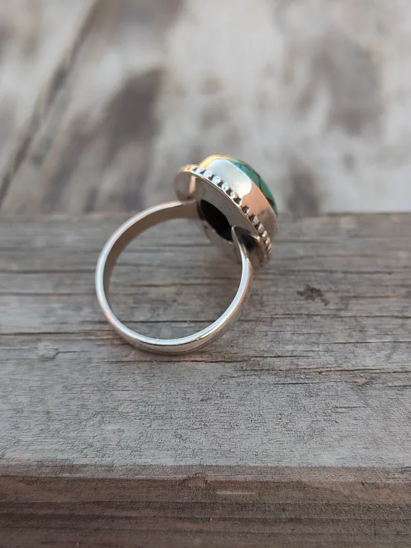 Silver_&_Green_Sterling_Silver_925_Premium_&_Elegant_Boho_Ring_For_Girls_&_Women