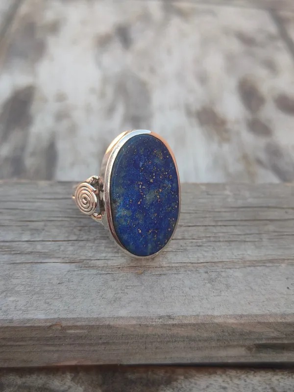 Silver_&_Blue_Sterling_Silver_925_Premium_&_Elegant_Boho_Ring_For_Girls_&_Women