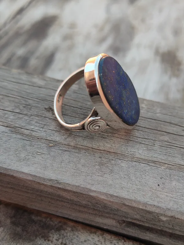 Silver_&_Blue_Sterling_Silver_925_Premium_&_Elegant_Boho_Ring_For_Girls_&_Women