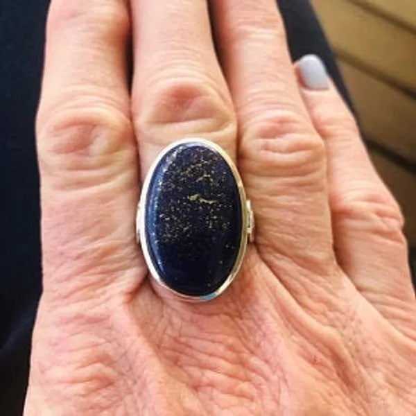 Silver_&_Blue_Sterling_Silver_925_Premium_&_Elegant_Boho_Ring_For_Girls_&_Women