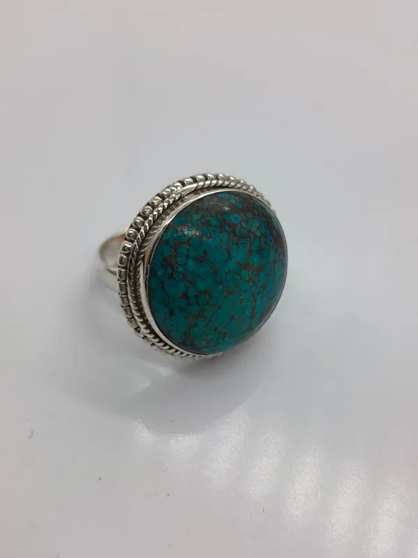 Silver_&_Green_Sterling_Silver_925_Premium_&_Elegant_Boho_Ring_For_Girls_&_Women