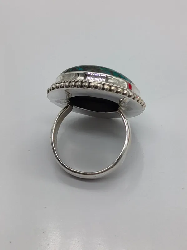 Silver_&_Green_Sterling_Silver_925_Premium_&_Elegant_Boho_Ring_For_Girls_&_Women