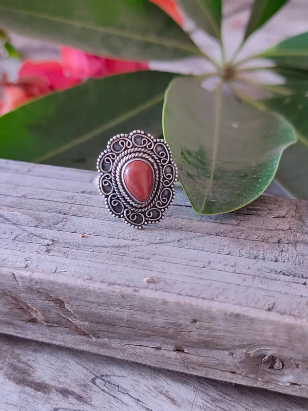 Silver_&_Brown_Sterling_Silver_925_Premium_&_Elegant_Boho_Ring_For_Girls_&_Women