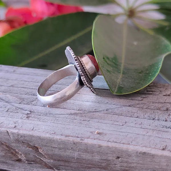 Silver_&_Brown_Sterling_Silver_925_Premium_&_Elegant_Boho_Ring_For_Girls_&_Women