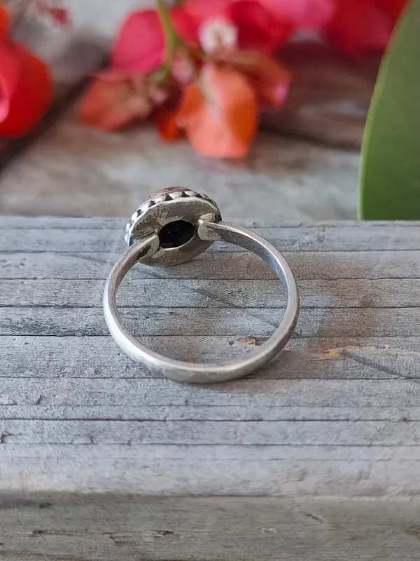 Silver_&_Blue_Sterling_Silver_925_Premium_&_Elegant_Boho_Ring_For_Girls_&_Women