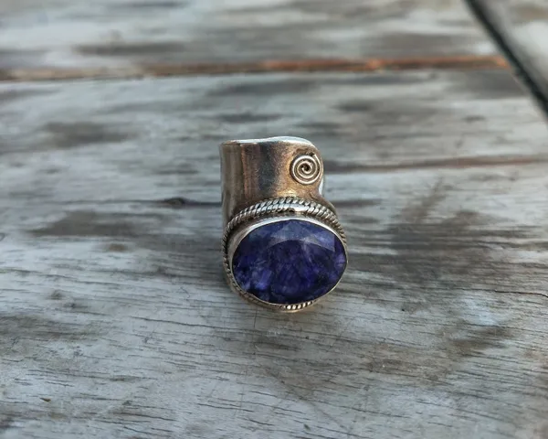 Silver_&_Violet_Grey_Sterling_Silver_925_Premium_&_Elegant_Boho_Ring_For_Girls_&_Women