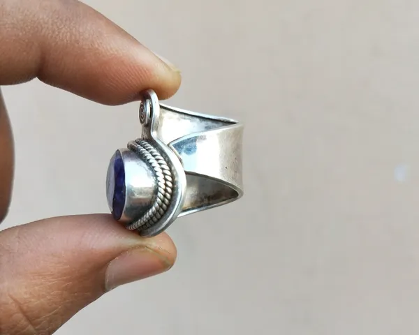 Silver_&_Violet_Grey_Sterling_Silver_925_Premium_&_Elegant_Boho_Ring_For_Girls_&_Women