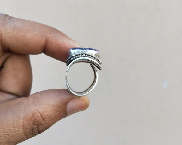 Silver_&_Violet_Grey_Sterling_Silver_925_Premium_&_Elegant_Boho_Ring_For_Girls_&_Women