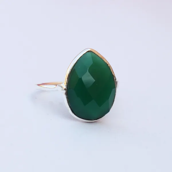 Silver_&_Green_Sterling_Silver_925_Premium_&_Elegant_Handmade_Ring_For_Girls_&_Women