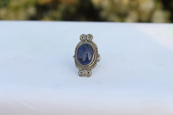 Silver_&_Blue_Sterling_Silver_925_Premium_&_Elegant_Boho_Ring_For_Girls_&_Women