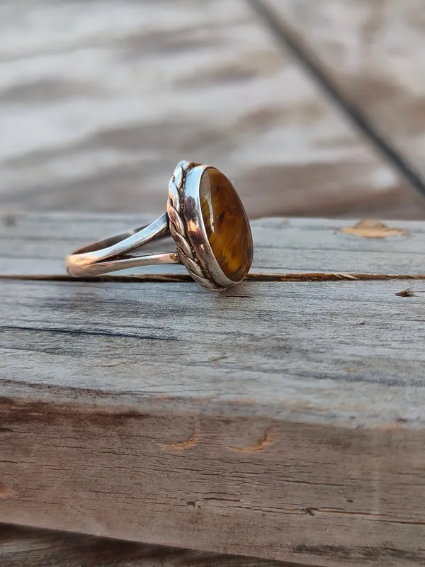 Silver_&_Brown_Sterling_Silver_925_Premium_&_Elegant_Boho_Ring_For_Girls_&_Women