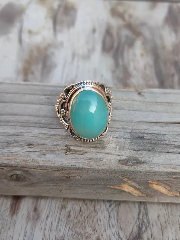 Silver_&_Blue_Sterling_Silver_925_Premium_&_Elegant_Boho_Ring_For_Girls_&_Women