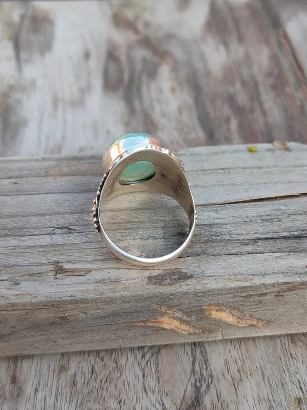 Silver_&_Blue_Sterling_Silver_925_Premium_&_Elegant_Boho_Ring_For_Girls_&_Women