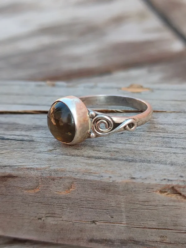 Silver_&_Brown_Sterling_Silver_925_Premium_&_Elegant_Boho_Ring_For_Girls_&_Women