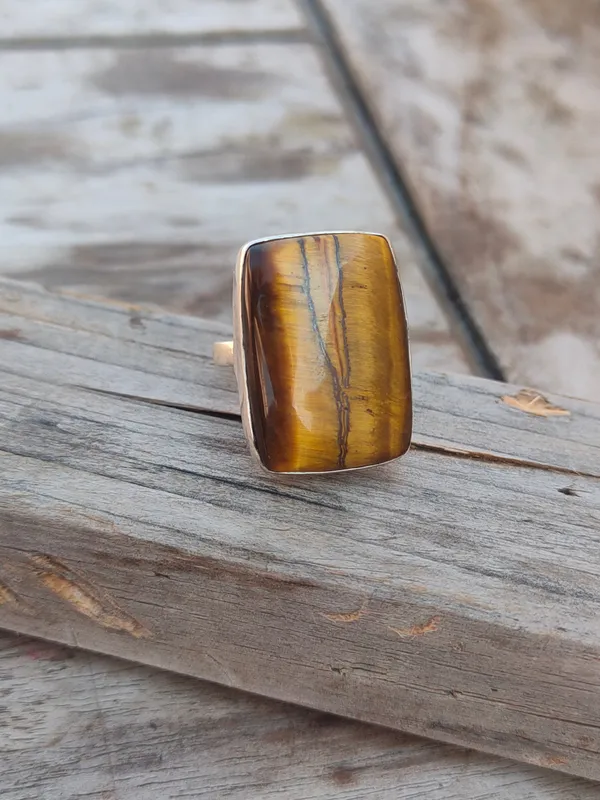 Silver_&_Brown_Sterling_Silver_925_Premium_&_Elegant_Boho_Ring_For_Girls_&_Women