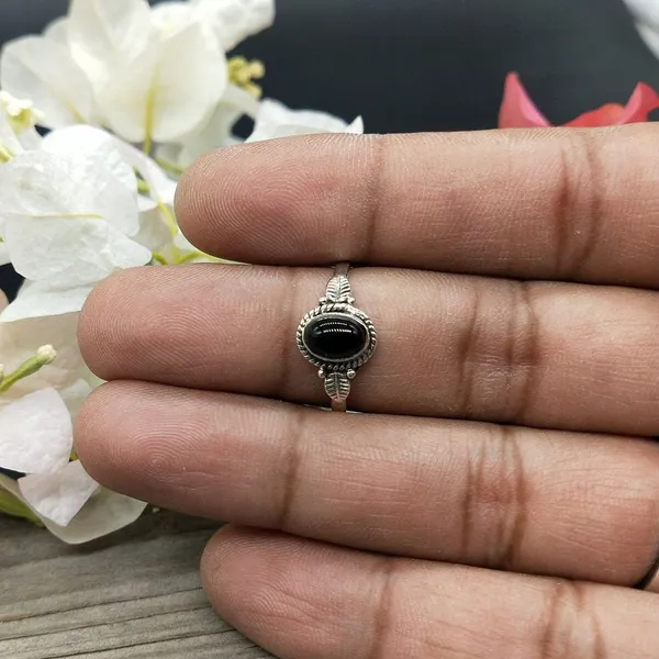 Silver_&_Black_Sterling_Silver_925_Premium_&_Elegant_Boho_Ring_For_Girls_&_Women