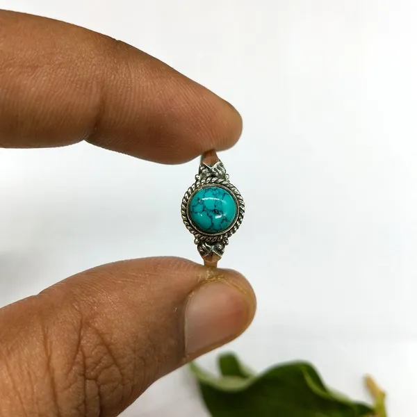 Silver_&_Blue_Sterling_Silver_925_Premium_&_Elegant_Boho_Ring_For_Girls_&_Women