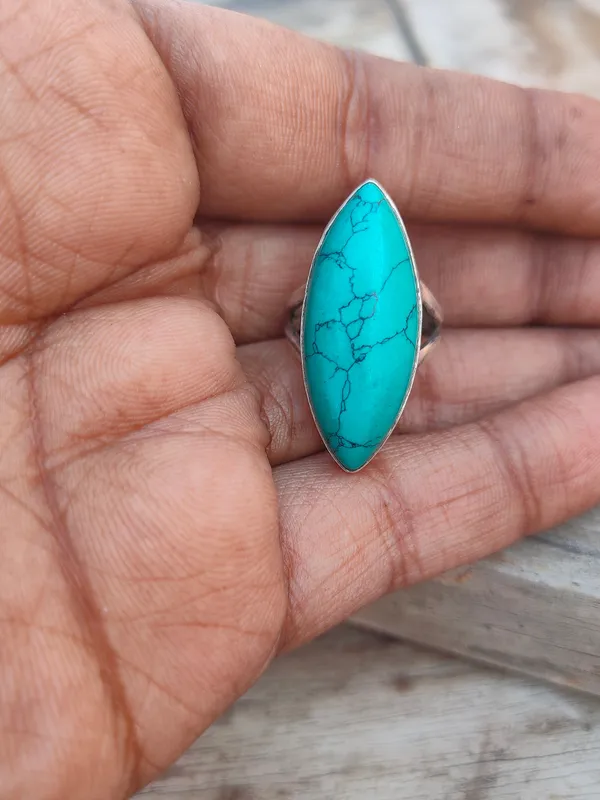 Silver_&_Green_Sterling_Silver_925_Premium_&_Elegant_Boho_Ring_For_Girls_&_Women