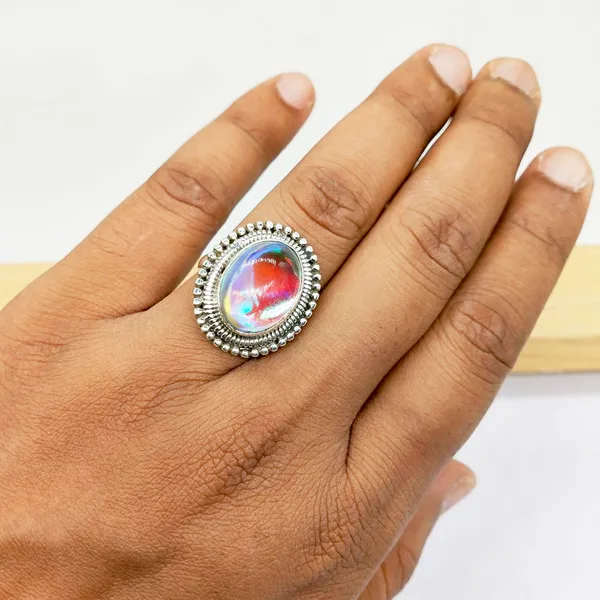 Silver_&_White_Sterling_Silver_925_Premium_&_Elegant_Boho_Ring_For_Girls_&_Women