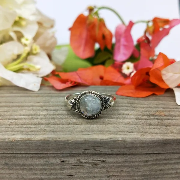 Silver_&_White_With_Blue_Sterling_Silver_925_Premium_&_Elegant_Boho_Ring_For_Girls_&_Women