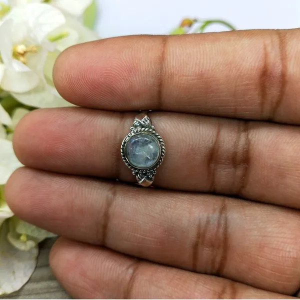 Silver_&_White_With_Blue_Sterling_Silver_925_Premium_&_Elegant_Boho_Ring_For_Girls_&_Women
