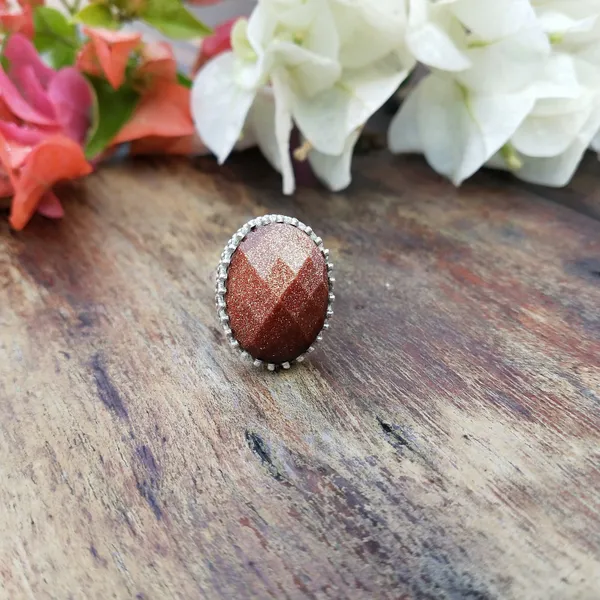 Silver_&_Brown_Sterling_Silver_925_Premium_&_Elegant_Boho_Ring_For_Girls_&_Women