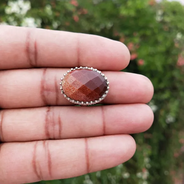Silver_&_Brown_Sterling_Silver_925_Premium_&_Elegant_Boho_Ring_For_Girls_&_Women