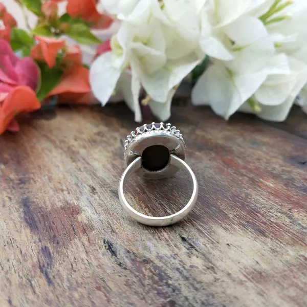 Silver_&_Brown_Sterling_Silver_925_Premium_&_Elegant_Boho_Ring_For_Girls_&_Women