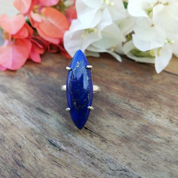 Silver_&_Blue_Sterling_Silver_925_Premium_&_Elegant_Boho_Ring_For_Girls_&_Women