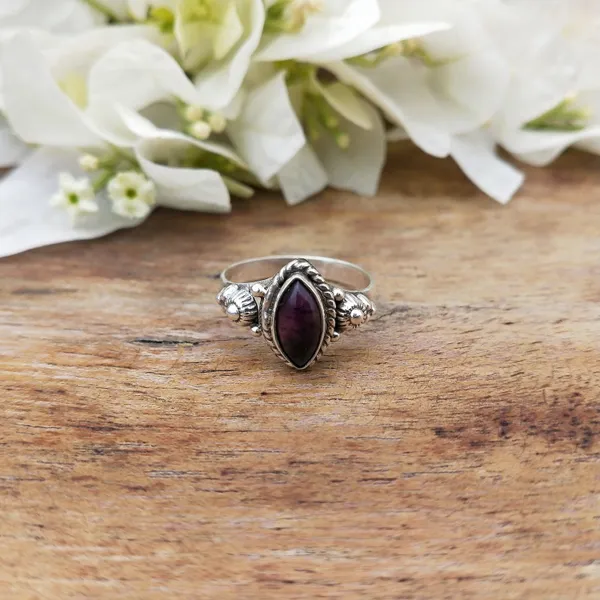 Silver_&_Purple_Sterling_Silver_925_Premium_&_Elegant_Boho_Ring_For_Girls_&_Women