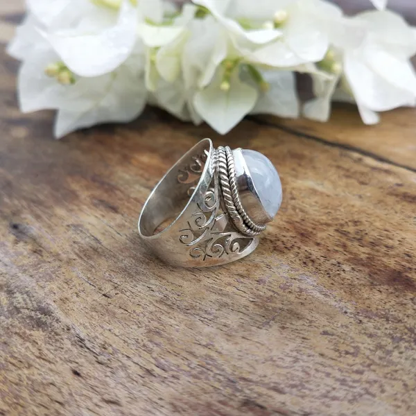 Silver_&_Multicolor_Sterling_Silver_925_Premium_&_Elegant_Boho_Ring_For_Girls_&_Women