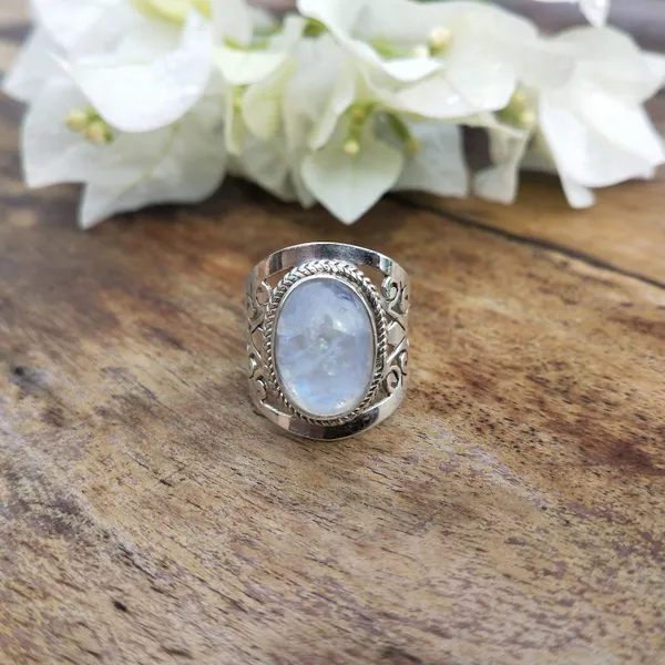 Silver_&_Multicolor_Sterling_Silver_925_Premium_&_Elegant_Boho_Ring_For_Girls_&_Women