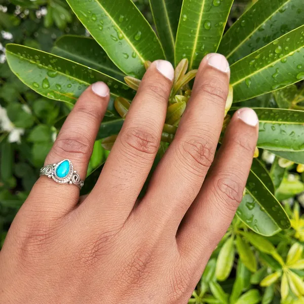 Silver_&_Blue_Sterling_Silver_925_Premium_&_Elegant_Boho_Ring_For_Girls_&_Women
