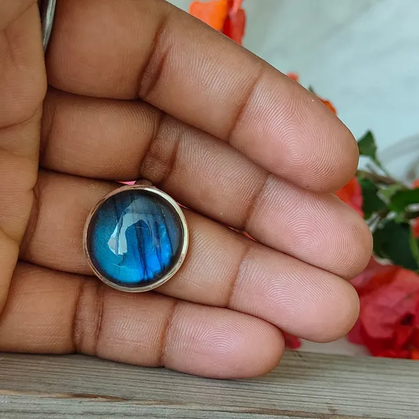 Silver_&_Blue_&_Grey_Sterling_Silver_925_Premium_&_Elegant_Boho_Ring_For_Girls_&_Women